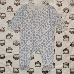 $1 | 0-3m | Square Print Jumpsuit/Footies